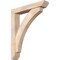 Ekena Millwork Thorton Slat Smooth Bracket w/ Offset Brace, Douglas Fir, 5 1/2"W x 30"D x 36"H BKT0604X30X36THR06SDF - alternate 1